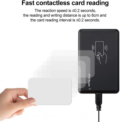 Contactless Proximity Sensor Smart ID Card Reader USB RFID Card Reader